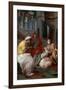 The Holy Family with John the Baptist and Saint Elizabeth, 1541-Francesco Primaticcio-Framed Giclee Print