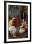 The Holy Family with John the Baptist and Saint Elizabeth, 1541-Francesco Primaticcio-Framed Giclee Print