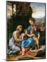 The Holy Family with John the Baptist as a Boy and Saint Elizabeth (La Petite Sainte Famill)-Giulio Romano-Mounted Giclee Print