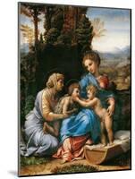 The Holy Family with John the Baptist as a Boy and Saint Elizabeth (La Petite Sainte Famill)-Giulio Romano-Mounted Giclee Print