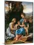 The Holy Family with John the Baptist as a Boy and Saint Elizabeth (La Petite Sainte Famill)-Giulio Romano-Mounted Giclee Print