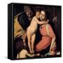 The Holy Family with John the Baptist as a Boy, Early 17th C-Caravaggio-Framed Stretched Canvas