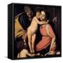 The Holy Family with John the Baptist as a Boy, Early 17th C-Caravaggio-Framed Stretched Canvas