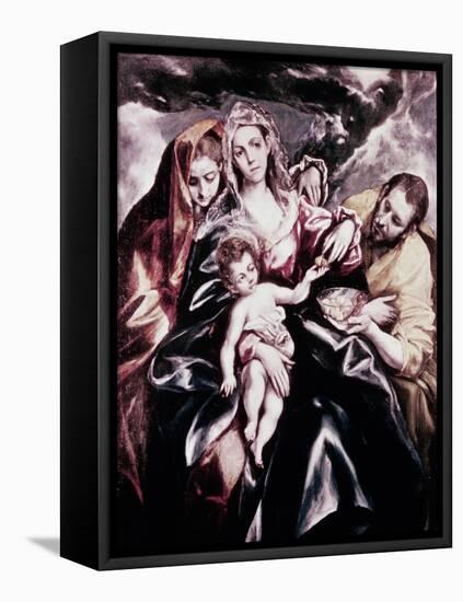 The Holy Family with Mary Magdalene-El Greco-Framed Stretched Canvas