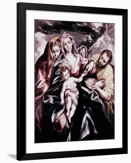 The Holy Family with Mary Magdalene-El Greco-Framed Giclee Print