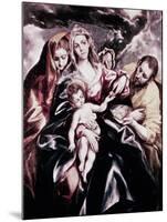 The Holy Family with Mary Magdalene-El Greco-Mounted Giclee Print