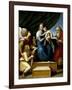 The Holy Family with Raphael, Tobias and Saint Jerome, or the Virgin with a Fish, 1513-1514-Raphael-Framed Giclee Print