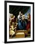 The Holy Family with Raphael, Tobias and Saint Jerome, or the Virgin with a Fish, 1513-1514-Raphael-Framed Giclee Print