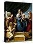 The Holy Family with Raphael, Tobias and Saint Jerome, or the Virgin with a Fish, 1513-1514-Raphael-Stretched Canvas