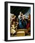 The Holy Family with Raphael, Tobias and Saint Jerome, or the Virgin with a Fish, 1513-1514-Raphael-Framed Giclee Print