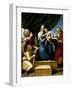 The Holy Family with Raphael, Tobias and Saint Jerome, or the Virgin with a Fish, 1513-1514-Raphael-Framed Giclee Print