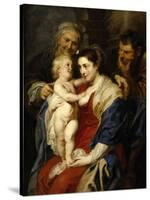 The Holy Family with Saint Ann, Ca. 1630-Peter Paul Rubens-Stretched Canvas