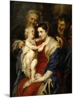 The Holy Family with Saint Ann, Ca. 1630-Peter Paul Rubens-Mounted Giclee Print