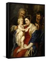 The Holy Family with Saint Ann, Ca. 1630-Peter Paul Rubens-Framed Stretched Canvas