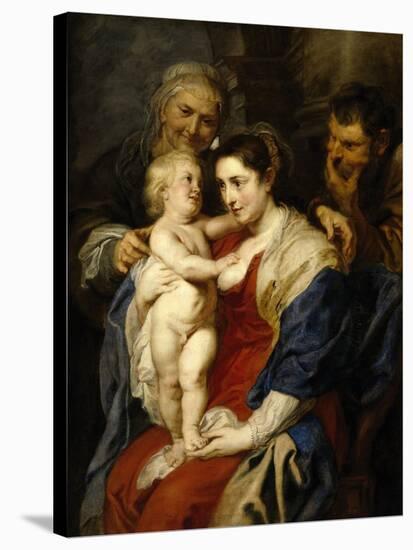 The Holy Family with Saint Ann, Ca. 1630-Peter Paul Rubens-Stretched Canvas