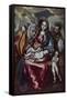 The Holy Family with Saint Anne and John the Baptist as Child', ca. 1600, Oil on canvas-Doménikos Theotokópoulo "El Greco"-Framed Stretched Canvas