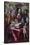 The Holy Family with Saint Anne and John the Baptist as Child', ca. 1600, Oil on canvas-Doménikos Theotokópoulo "El Greco"-Stretched Canvas
