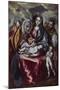 The Holy Family with Saint Anne and John the Baptist as Child', ca. 1600, Oil on canvas-Doménikos Theotokópoulo "El Greco"-Mounted Poster