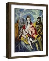 The Holy Family with Saint Anne, C. 1595-El Greco-Framed Giclee Print