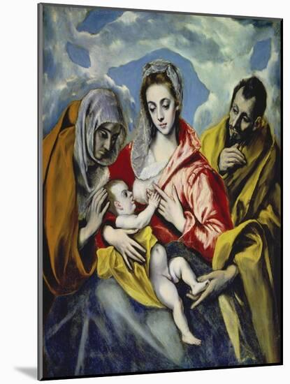The Holy Family with Saint Anne, C. 1595-El Greco-Mounted Giclee Print