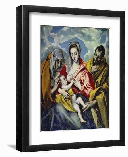 The Holy Family with Saint Anne, C. 1595-El Greco-Framed Giclee Print