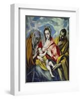 The Holy Family with Saint Anne, C. 1595-El Greco-Framed Giclee Print