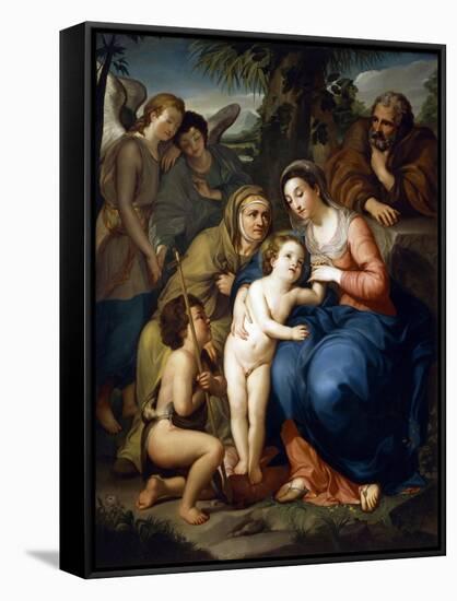 The Holy Family with Saint Elizabeth-Anton Raphael Mengs-Framed Stretched Canvas