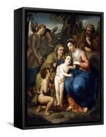 The Holy Family with Saint Elizabeth-Anton Raphael Mengs-Framed Stretched Canvas