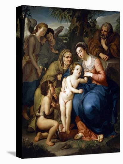 The Holy Family with Saint Elizabeth-Anton Raphael Mengs-Stretched Canvas