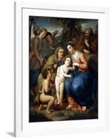 The Holy Family with Saint Elizabeth-Anton Raphael Mengs-Framed Giclee Print