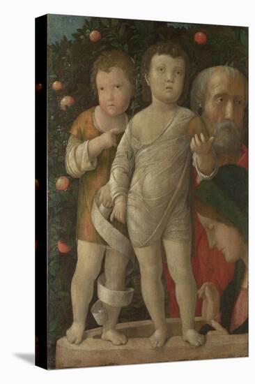 The Holy Family with Saint John, C. 1500-Andrea Mantegna-Stretched Canvas