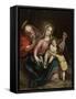 The Holy Family with Saint John the Baptist,18th century-South American School-Framed Stretched Canvas