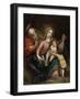 The Holy Family with Saint John the Baptist,18th century-South American School-Framed Giclee Print