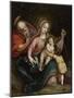 The Holy Family with Saint John the Baptist,18th century-South American School-Mounted Giclee Print