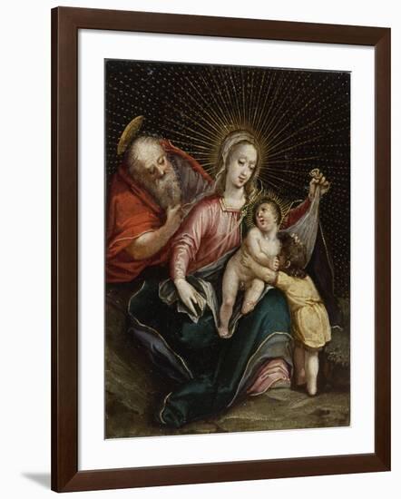 The Holy Family with Saint John the Baptist,18th century-South American School-Framed Giclee Print