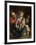 The Holy Family with Saint John the Baptist,18th century-South American School-Framed Giclee Print