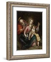 The Holy Family with Saint John the Baptist,18th century-South American School-Framed Giclee Print