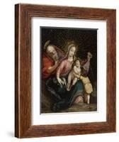 The Holy Family with Saint John the Baptist,18th century-South American School-Framed Giclee Print