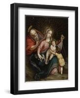 The Holy Family with Saint John the Baptist,18th century-South American School-Framed Giclee Print