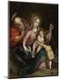 The Holy Family with Saint John the Baptist,18th century-South American School-Mounted Giclee Print