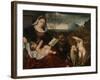 The Holy Family with Saint John-Tiziano Vecelli Titian-Framed Giclee Print