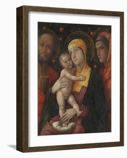 The Holy Family with Saint Mary Magdalen, c.1495-1500-Andrea Mantegna-Framed Giclee Print