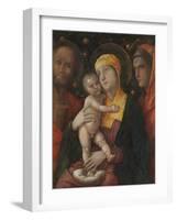 The Holy Family with Saint Mary Magdalen, c.1495-1500-Andrea Mantegna-Framed Giclee Print