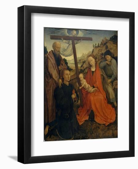 The Holy Family with Saint Paul and a Donor-Rogier van der Weyden-Framed Giclee Print