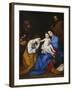 The Holy Family with Saints Anne and Catherine of Alexandria, 1648-Jusepe de Ribera-Framed Giclee Print