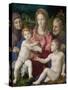 The Holy Family with Saints Anne and John the Baptist, 1546-Agnolo Bronzino-Stretched Canvas