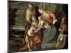 The Holy Family with Saints Catherine, Anne and John the Baptist, C1580-C1582-Benedetto Caliari-Mounted Giclee Print