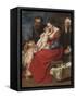 The Holy Family with Saints Elizabeth and John the Baptist, C.1615-Peter Paul Rubens-Framed Stretched Canvas