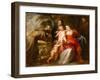 The Holy Family with Saints Francis and Anne and the Infant Saint John the Baptist, c.1635-Peter Paul Rubens-Framed Giclee Print