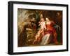 The Holy Family with Saints Francis and Anne and the Infant Saint John the Baptist, c.1635-Peter Paul Rubens-Framed Giclee Print
